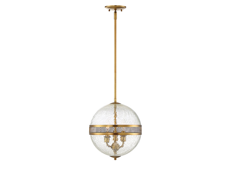 Three Light Pendant<br /><span style="color:#4AB0CE;">Entrega: 4-10 dias en USA</span><br /><span style="color:#4AB0CE;font-size:60%;">PREGUNTE POR ENTREGA EN PANAMA</span><br />Collection: Stirling<br />Finish: Warm Brass