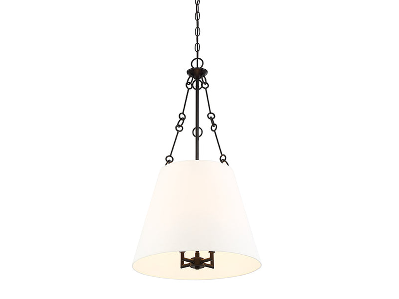 Four Light Pendant<br /><span style="color:#4AB0CE;">Entrega: 7-8 semanas en USA</span><br /><span style="color:#4AB0CE;font-size:60%;">PREGUNTE POR ENTREGA EN PANAMA</span><br />Collection: Austin<br />Finish: English Bronze
