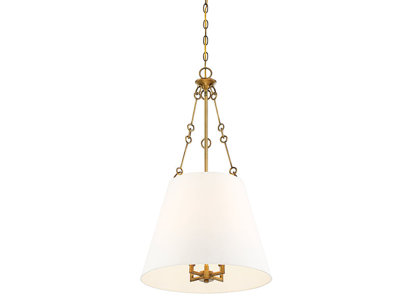 Four Light Pendant<br /><span style="color:#4AB0CE;">Entrega: 2-3 semanas en USA</span><br /><span style="color:#4AB0CE;font-size:60%;">PREGUNTE POR ENTREGA EN PANAMA</span><br />Collection: Austin<br />Finish: Warm Brass