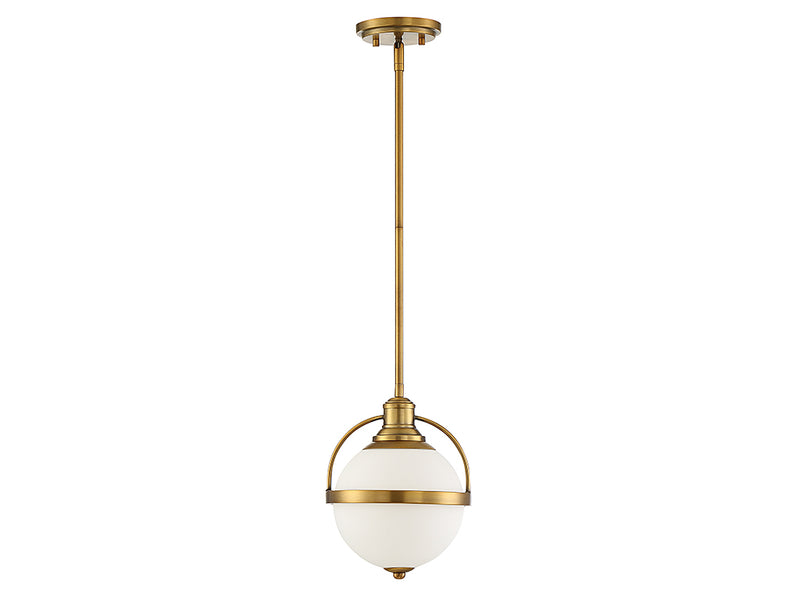 One Light Pendant<br /><span style="color:#4AB0CE;">Entrega: 4-10 dias en USA</span><br /><span style="color:#4AB0CE;font-size:60%;">PREGUNTE POR ENTREGA EN PANAMA</span><br />Collection: Westbourne<br />Finish: Warm Brass