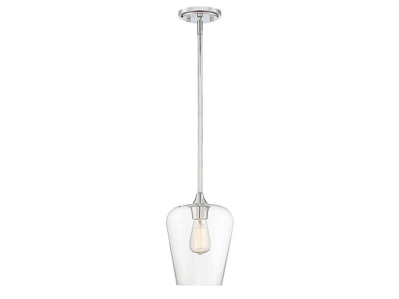 One Light Pendant<br /><span style="color:#4AB0CE;">Entrega: 4-10 dias en USA</span><br /><span style="color:#4AB0CE;font-size:60%;">PREGUNTE POR ENTREGA EN PANAMA</span><br />Collection: Octave<br />Finish: Polished Chrome