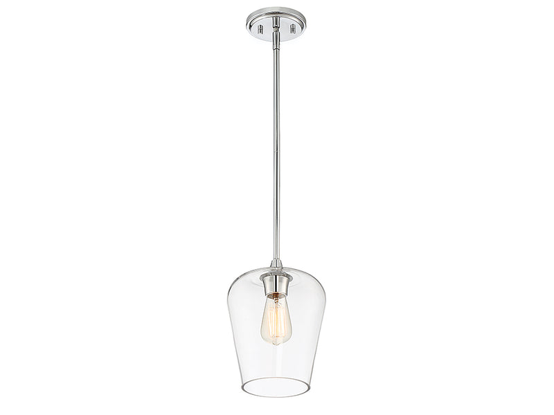 One Light Pendant<br /><span style="color:#4AB0CE;">Entrega: 4-10 dias en USA</span><br /><span style="color:#4AB0CE;font-size:60%;">PREGUNTE POR ENTREGA EN PANAMA</span><br />Collection: Octave<br />Finish: Polished Chrome