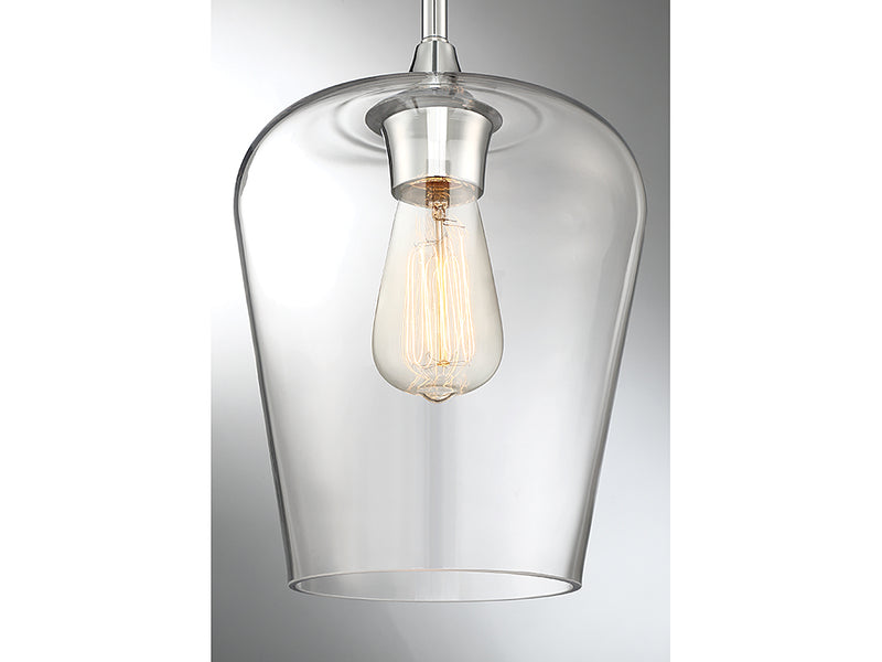 One Light Pendant<br /><span style="color:#4AB0CE;">Entrega: 4-10 dias en USA</span><br /><span style="color:#4AB0CE;font-size:60%;">PREGUNTE POR ENTREGA EN PANAMA</span><br />Collection: Octave<br />Finish: Polished Chrome