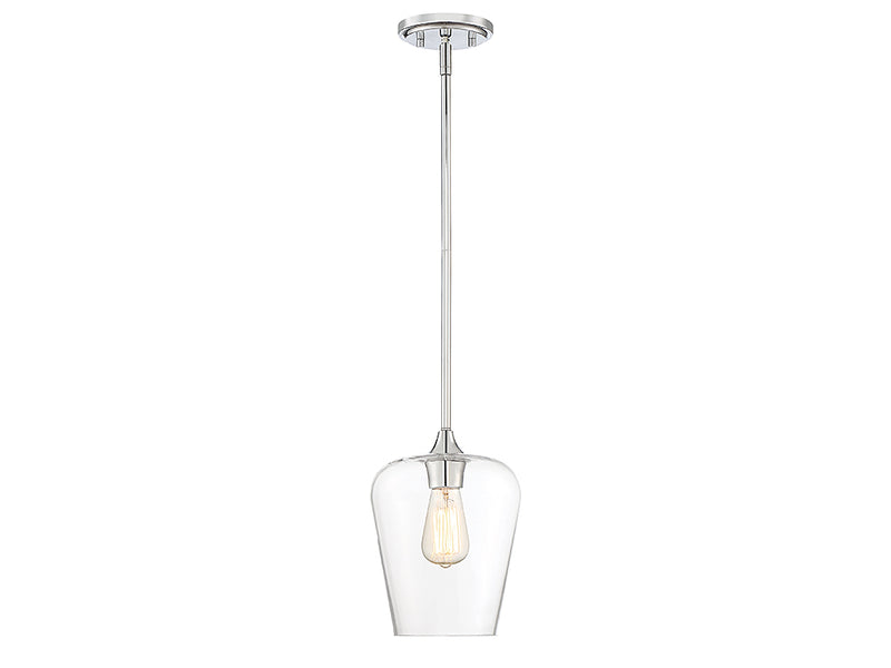 One Light Pendant<br /><span style="color:#4AB0CE;">Entrega: 4-10 dias en USA</span><br /><span style="color:#4AB0CE;font-size:60%;">PREGUNTE POR ENTREGA EN PANAMA</span><br />Collection: Octave<br />Finish: Polished Chrome