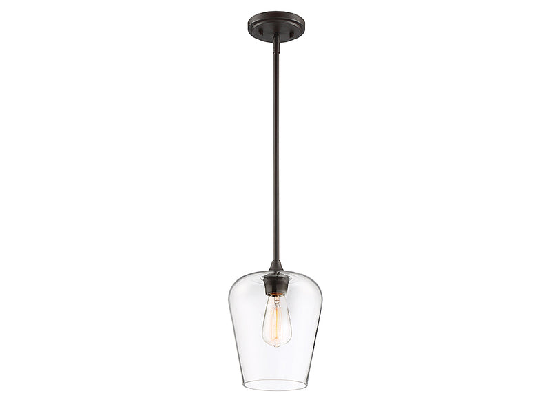 One Light Pendant<br /><span style="color:#4AB0CE;">Entrega: 4-10 dias en USA</span><br /><span style="color:#4AB0CE;font-size:60%;">PREGUNTE POR ENTREGA EN PANAMA</span><br />Collection: Octave<br />Finish: English Bronze