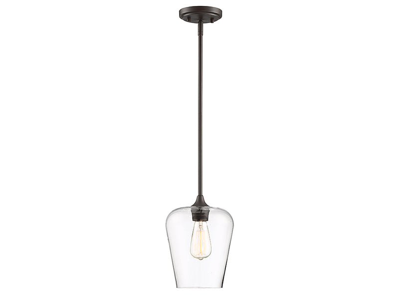 One Light Pendant<br /><span style="color:#4AB0CE;">Entrega: 4-10 dias en USA</span><br /><span style="color:#4AB0CE;font-size:60%;">PREGUNTE POR ENTREGA EN PANAMA</span><br />Collection: Octave<br />Finish: English Bronze