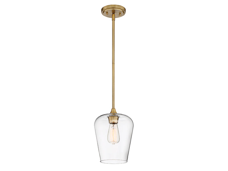 One Light Pendant<br /><span style="color:#4AB0CE;">Entrega: 4-10 dias en USA</span><br /><span style="color:#4AB0CE;font-size:60%;">PREGUNTE POR ENTREGA EN PANAMA</span><br />Collection: Octave<br />Finish: Warm Brass