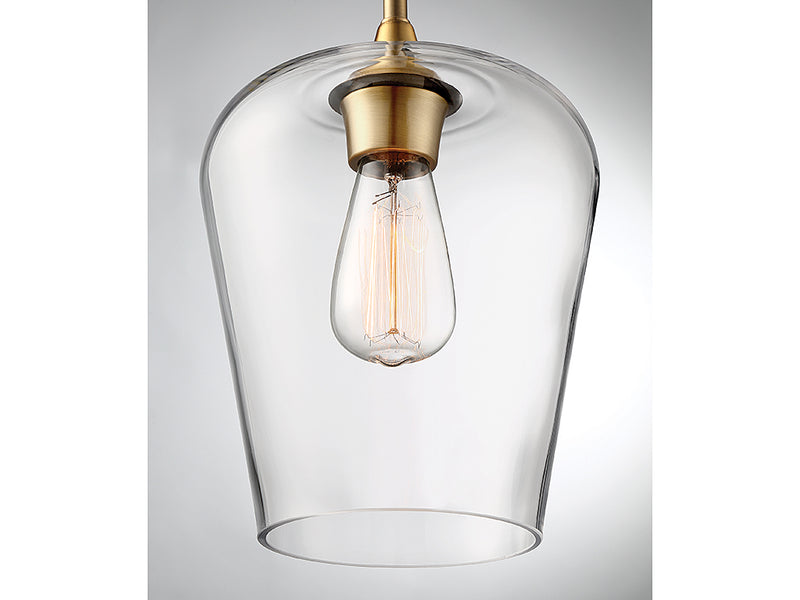 One Light Pendant<br /><span style="color:#4AB0CE;">Entrega: 4-10 dias en USA</span><br /><span style="color:#4AB0CE;font-size:60%;">PREGUNTE POR ENTREGA EN PANAMA</span><br />Collection: Octave<br />Finish: Warm Brass