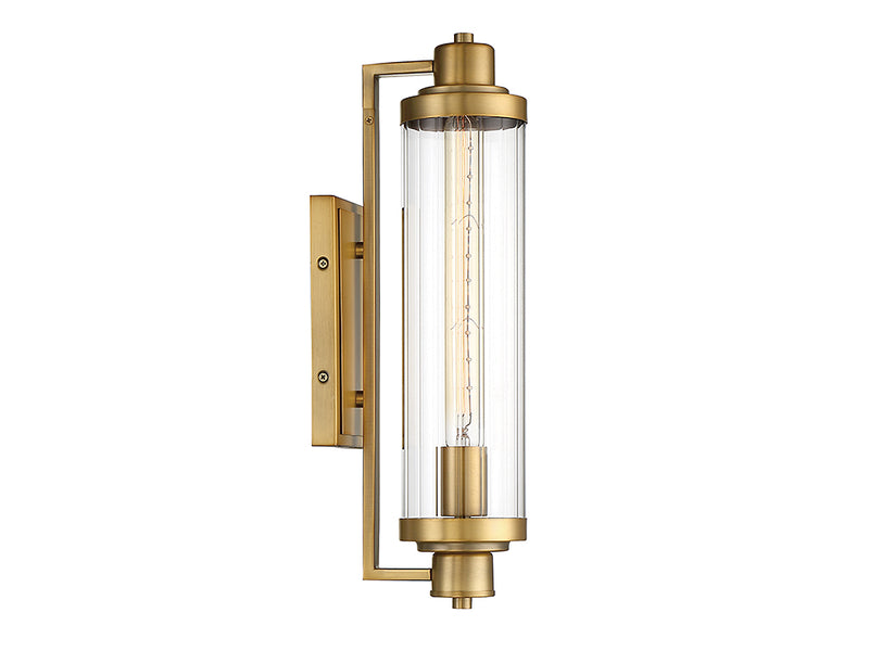 One Light Wall Sconce<br /><span style="color:#4AB0CE;">Entrega: 4-10 dias en USA</span><br /><span style="color:#4AB0CE;font-size:60%;">PREGUNTE POR ENTREGA EN PANAMA</span><br />Collection: Pike<br />Finish: Warm Brass