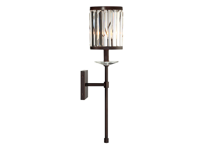 One Light Wall Sconce<br /><span style="color:#4AB0CE;">Entrega: 4-10 dias en USA</span><br /><span style="color:#4AB0CE;font-size:60%;">PREGUNTE POR ENTREGA EN PANAMA</span><br />Collection: Ashbourne<br />Finish: Mohican Bronze