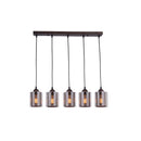 LÁMPARA DE TECHO  COLGANTE MODERNA DECORATIVA 5XE27-40W (NO INCLUIDOS) 110-240V.