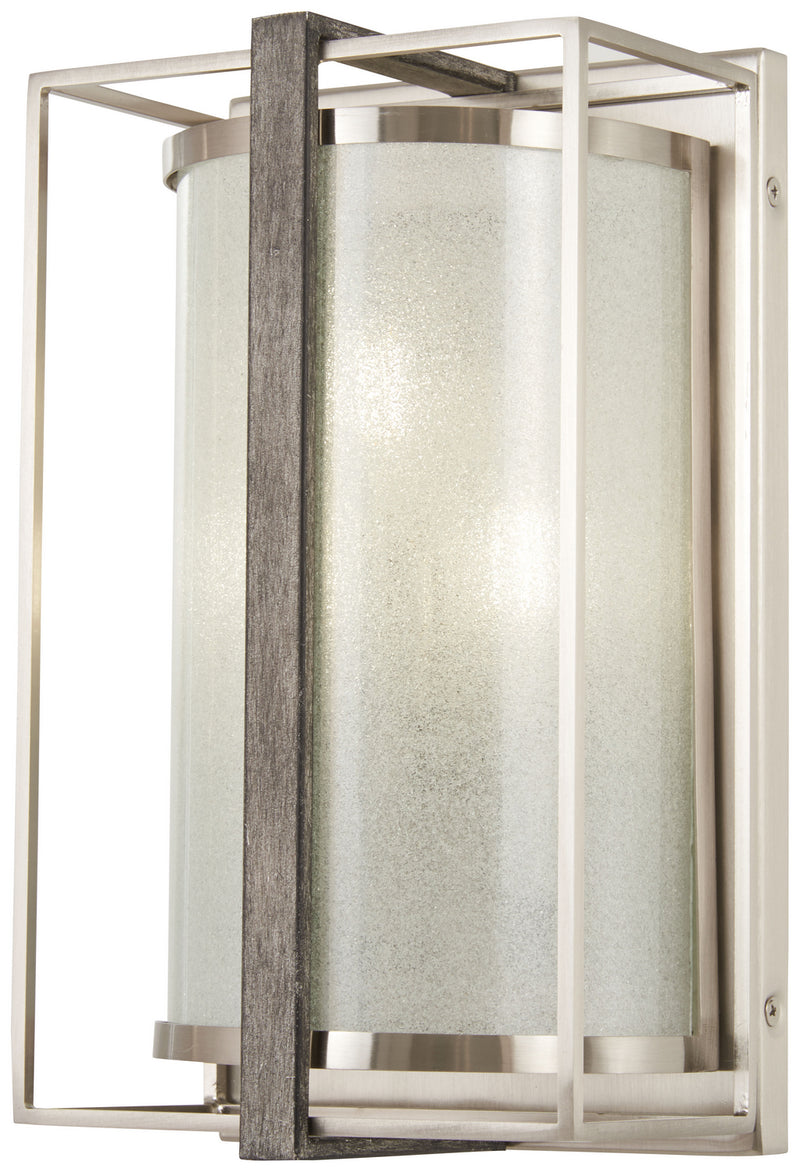 Minka-Lavery - 3563-098 - Three Light Wall Sconce - Tyson'S Gate - Brushed Nickel W/Shale Wood