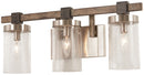 Minka-Lavery - 4633-106 - Three Light Bath - Bridlewood - Stone Grey w/Brushed Nickel