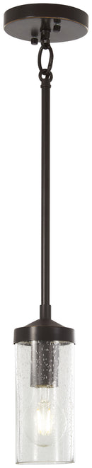 Minka-Lavery - 4650-579 - One Light Mini Pendant - Elyton - Downtown Bronze w/Gold Highlights