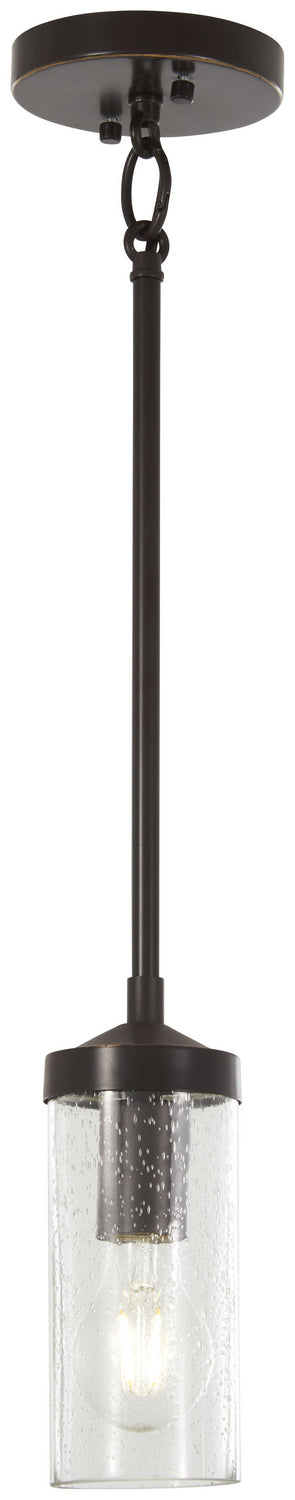 Minka-Lavery - 4650-579 - One Light Mini Pendant - Elyton - Downtown Bronze w/Gold Highlights
