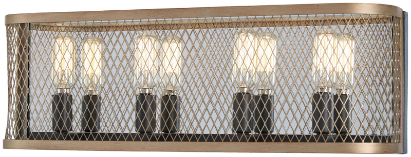 Minka-Lavery - 4684-107 - Four Light Bath - Marsden Commons - Smoked Iron w/Aged Gold