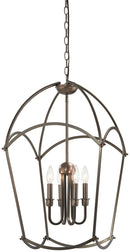 Minka-Lavery - 4774-281 - Four Light Pendant - Jupiter's Canopy - Harvard Court Bronze