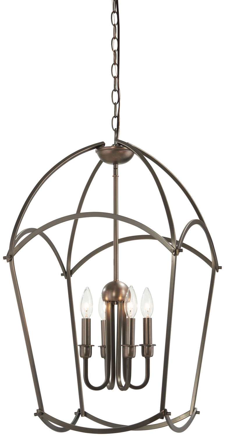 Minka-Lavery - 4774-281 - Four Light Pendant - Jupiter's Canopy - Harvard Court Bronze