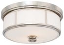Minka-Lavery - 6368-613 - Three Light Flush Mount - Polished Nickel