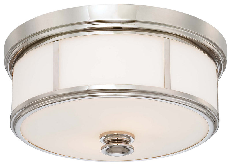 Minka-Lavery - 6368-613 - Three Light Flush Mount - Polished Nickel