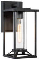 One Light Outdoor Wall Mount<br /><span style="color:#4AB0CE;">Entrega: 4-10 dias en USA</span><br /><span style="color:#4AB0CE;font-size:60%;">PREGUNTE POR ENTREGA EN PANAMA</span><br />Collection: Trescott<br />Finish: Black