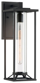 One Light Outdoor Wall Mount<br /><span style="color:#4AB0CE;">Entrega: 4-10 dias en USA</span><br /><span style="color:#4AB0CE;font-size:60%;">PREGUNTE POR ENTREGA EN PANAMA</span><br />Collection: Trescott<br />Finish: Black