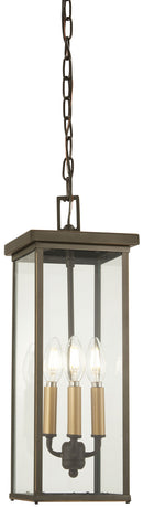 Minka-Lavery - 72584-143C - Four Light Chain Hung Lantern - Casway - Oil Rubbed Bronze w/Gold Highlights