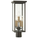 Minka-Lavery - 72585-143C - Five Light Post Mount - Casway - Oil Rubbed Bronze w/Gold Highlights