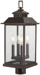 Minka-Lavery - 72596-143C - Four Light Post Mount - Miner's Loft - Oil Rubbed Bronze w/Gold Highlights
