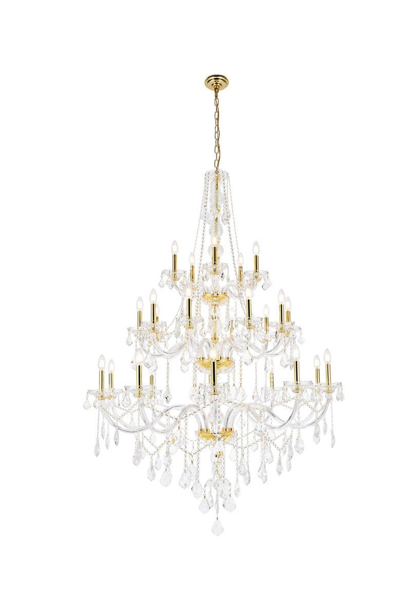 Elegant Lighting - V7825G43G/RC - 25 Light Chandelier - Verona - Gold