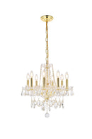 Elegant Lighting - V7838D20G/RC - Eight Light Chandelier - Princeton - Gold