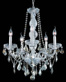 Elegant Lighting - V7855D21C-GT/RC - Five Light Chandelier - Verona - Chrome