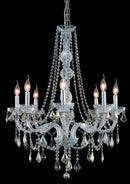 Elegant Lighting - V7858D28C-GT/RC - Eight Light Chandelier - Verona - Chrome