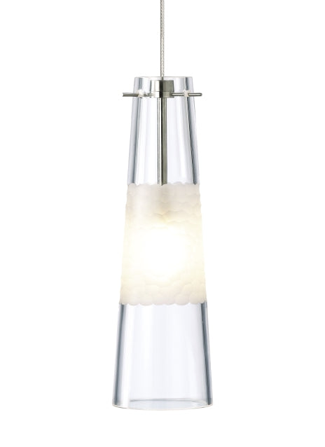 Visual Comfort Modern - 700FJBONCS - One Light Pendant - Bonn - Satin Nickel