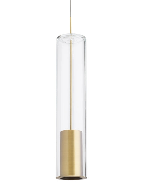 Visual Comfort Modern - 700FJCPTCR - One Light Pendant - Captra - Aged Brass