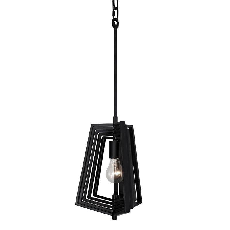 One Light Pendant<br /><span style="color:#4AB0CE;">Entrega: 4-10 dias en USA</span><br /><span style="color:#4AB0CE;font-size:60%;">PREGUNTE POR ENTREGA EN PANAMA</span><br />Collection: Gymnast<br />Finish: Black