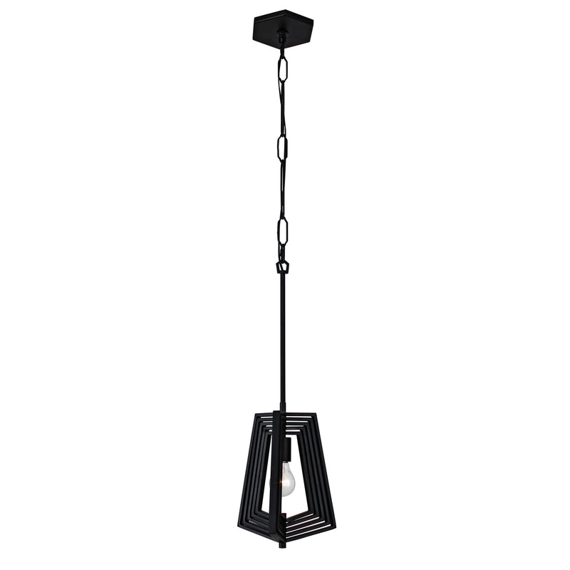 One Light Pendant<br /><span style="color:#4AB0CE;">Entrega: 4-10 dias en USA</span><br /><span style="color:#4AB0CE;font-size:60%;">PREGUNTE POR ENTREGA EN PANAMA</span><br />Collection: Gymnast<br />Finish: Black