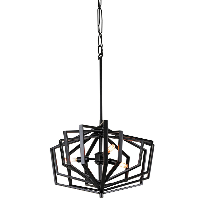 Three Light Pendant<br /><span style="color:#4AB0CE;">Entrega: 4-10 dias en USA</span><br /><span style="color:#4AB0CE;font-size:60%;">PREGUNTE POR ENTREGA EN PANAMA</span><br />Collection: Gymnast<br />Finish: Black