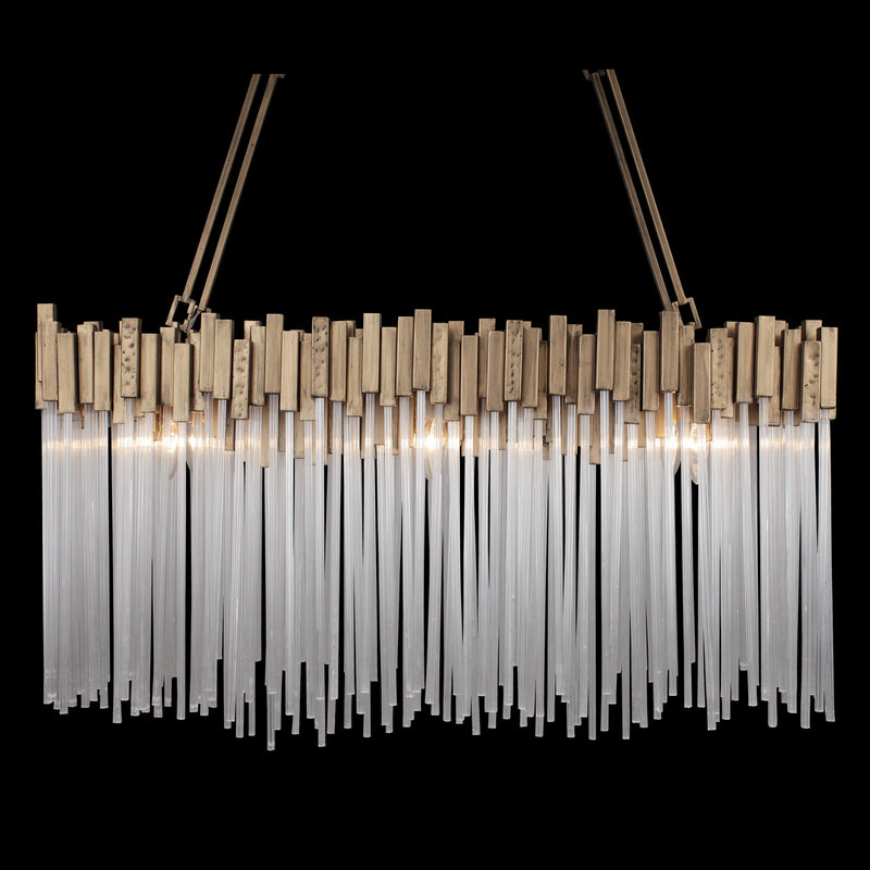 Six Light Linear Pendant<br /><span style="color:#4AB0CE;">Entrega: 4-10 dias en USA</span><br /><span style="color:#4AB0CE;font-size:60%;">PREGUNTE POR ENTREGA EN PANAMA</span><br />Collection: Matrix<br />Finish: Havana Gold