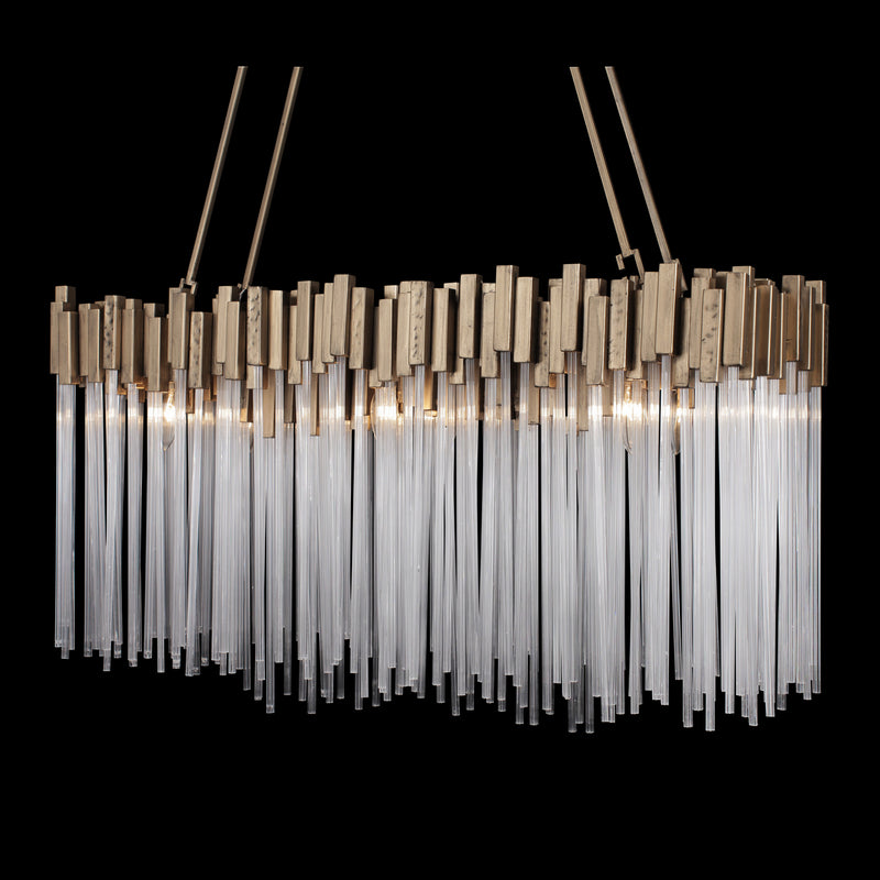 Six Light Linear Pendant<br /><span style="color:#4AB0CE;">Entrega: 4-10 dias en USA</span><br /><span style="color:#4AB0CE;font-size:60%;">PREGUNTE POR ENTREGA EN PANAMA</span><br />Collection: Matrix<br />Finish: Havana Gold