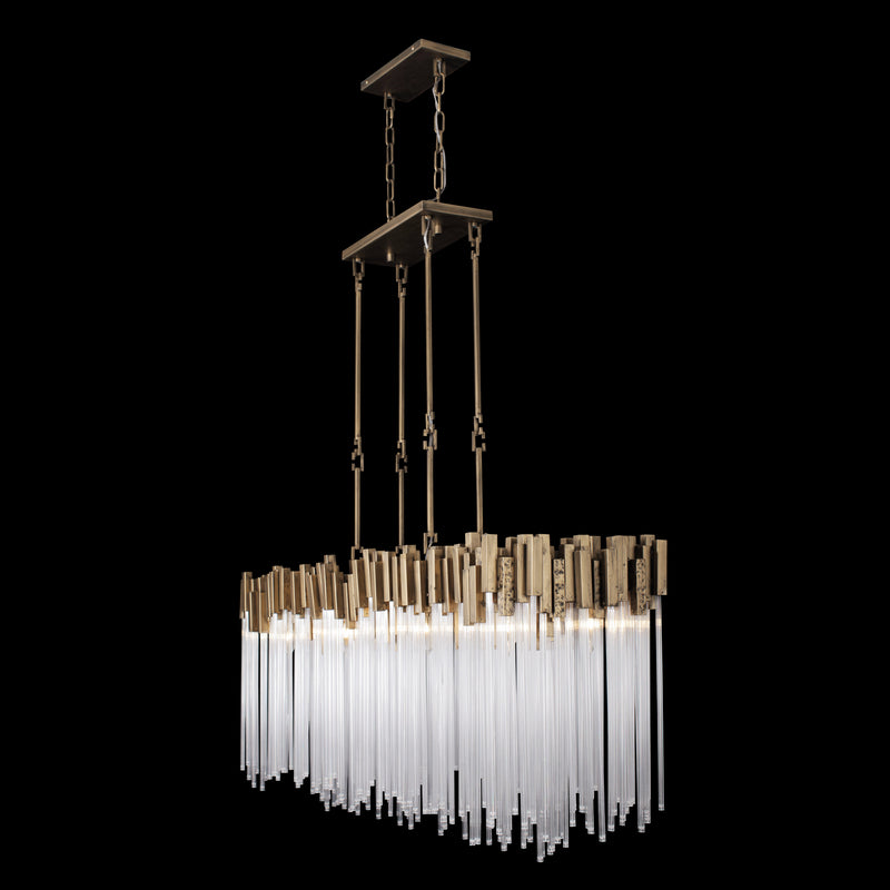 Eight Light Linear Pendant<br /><span style="color:#4AB0CE;">Entrega: 6-7 semanas en USA</span><br /><span style="color:#4AB0CE;font-size:60%;">PREGUNTE POR ENTREGA EN PANAMA</span><br />Collection: Matrix<br />Finish: Havana Gold