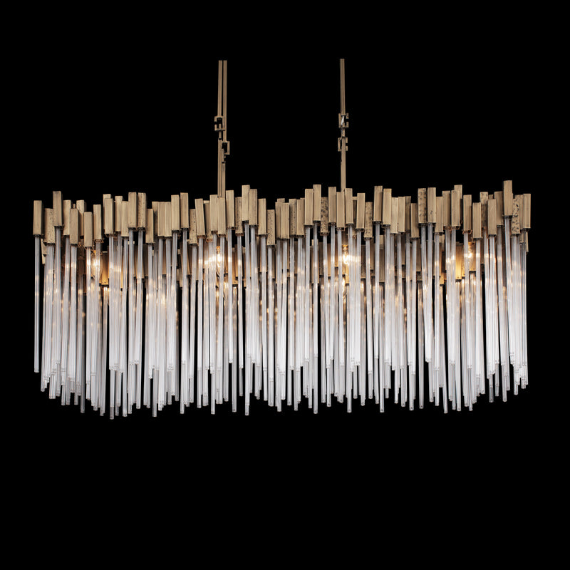 Eight Light Linear Pendant<br /><span style="color:#4AB0CE;">Entrega: 1-2 semanas en USA</span><br /><span style="color:#4AB0CE;font-size:60%;">PREGUNTE POR ENTREGA EN PANAMA</span><br />Collection: Matrix<br />Finish: Havana Gold