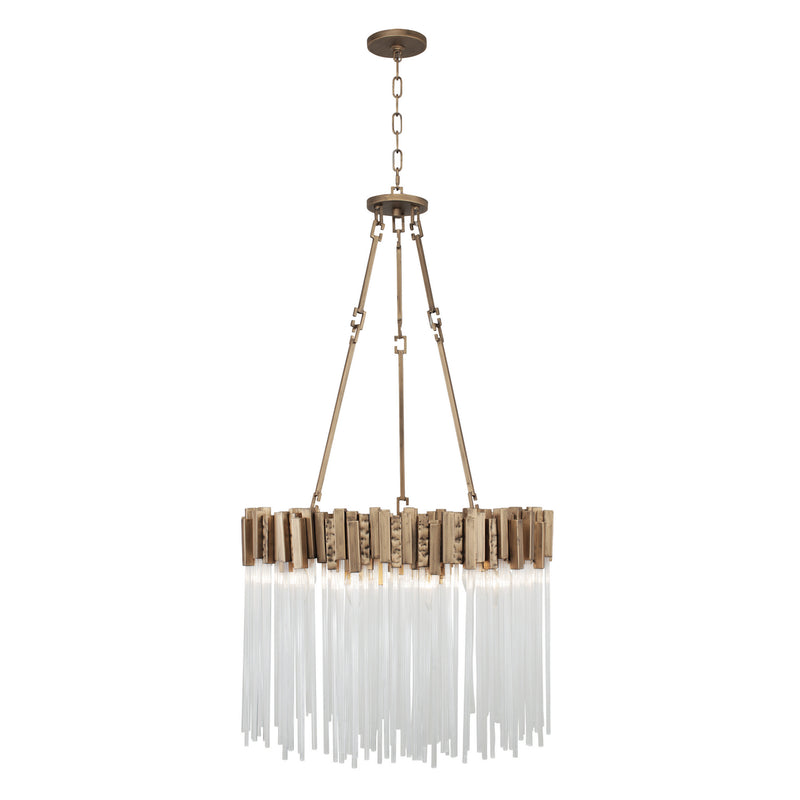 Six Light Pendant<br /><span style="color:#4AB0CE;">Entrega: 0-1 semanas en USA</span><br /><span style="color:#4AB0CE;font-size:60%;">PREGUNTE POR ENTREGA EN PANAMA</span><br />Collection: Matrix<br />Finish: Havana Gold