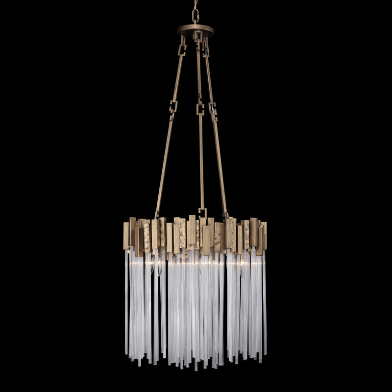 Six Light Pendant<br /><span style="color:#4AB0CE;">Entrega: 4-10 dias en USA</span><br /><span style="color:#4AB0CE;font-size:60%;">PREGUNTE POR ENTREGA EN PANAMA</span><br />Collection: Matrix<br />Finish: Havana Gold