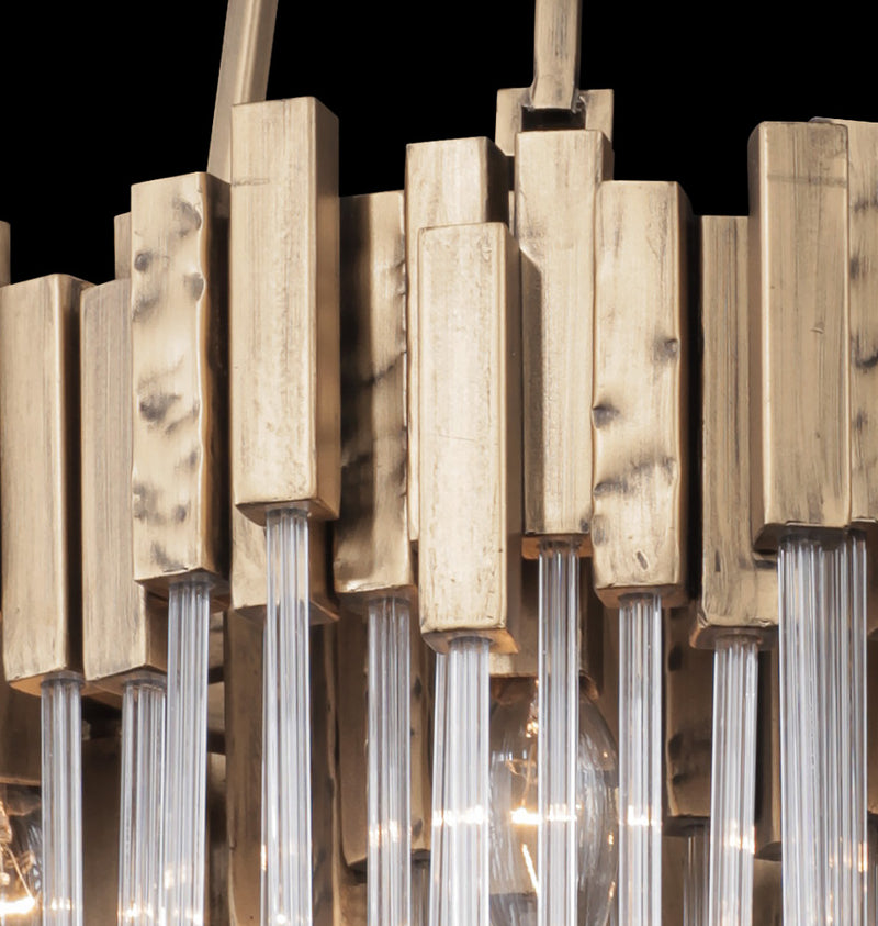 Six Light Pendant<br /><span style="color:#4AB0CE;">Entrega: 4-10 dias en USA</span><br /><span style="color:#4AB0CE;font-size:60%;">PREGUNTE POR ENTREGA EN PANAMA</span><br />Collection: Matrix<br />Finish: Havana Gold