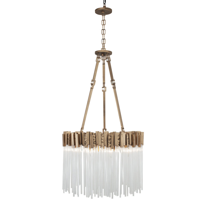 Six Light Pendant<br /><span style="color:#4AB0CE;">Entrega: 17-18 semanas en USA</span><br /><span style="color:#4AB0CE;font-size:60%;">PREGUNTE POR ENTREGA EN PANAMA</span><br />Collection: Matrix<br />Finish: Havana Gold