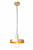 Lámpara Colgante Decorativa 1xE27-40W Acabado Dorado.
