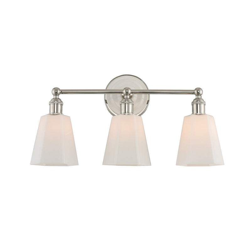 Kalco - 305033PN - Three Light Bath - Greenwich - Polished Nickel