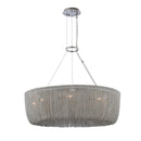 Kalco - 316950PN - Nine Light Pendant - Genevieve - Polished Nickel