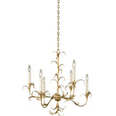 Kalco - 505471OL - Six Light Chandelier - Ainsley - Oxidized Gold Leaf